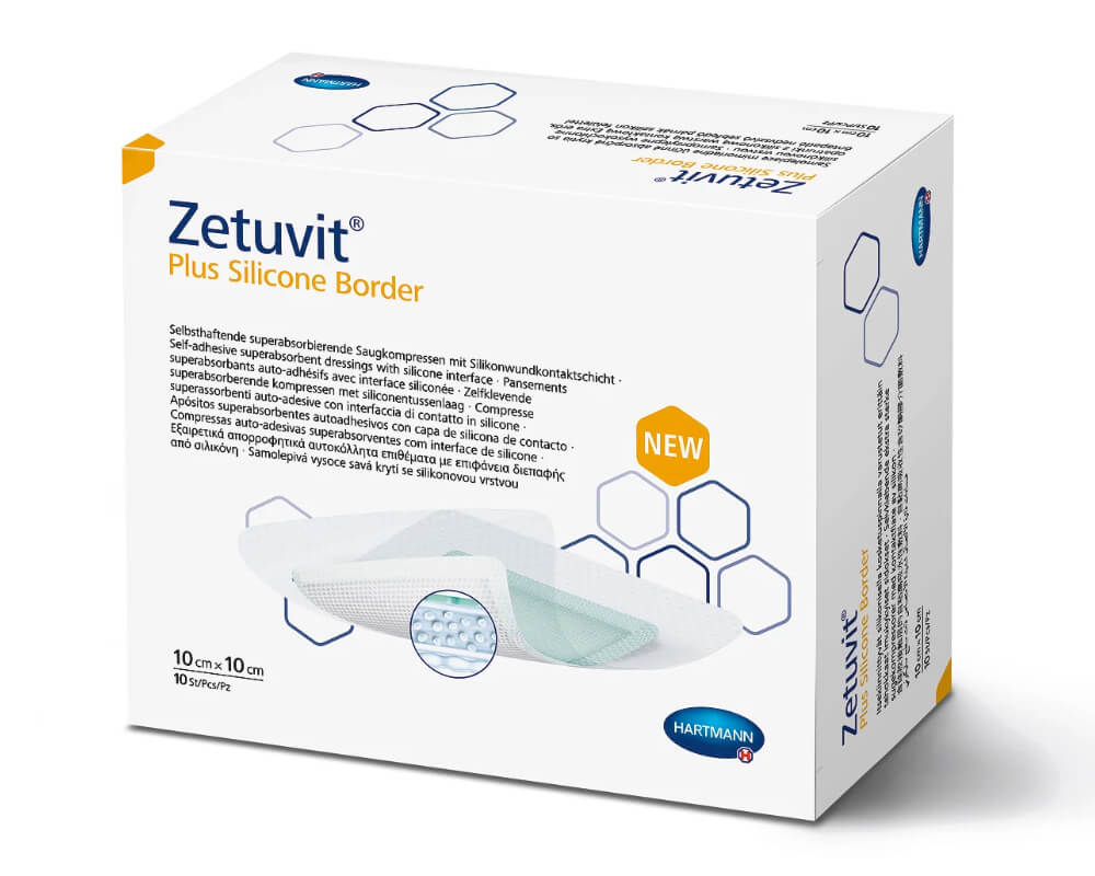 Zetuvit Plus Silicone Border steril 10 Stück
