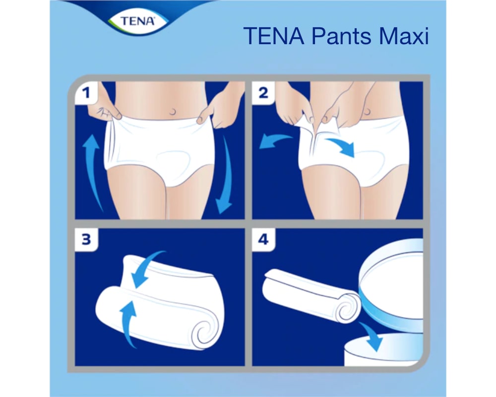 TENA Pants Maxi Entsorgung