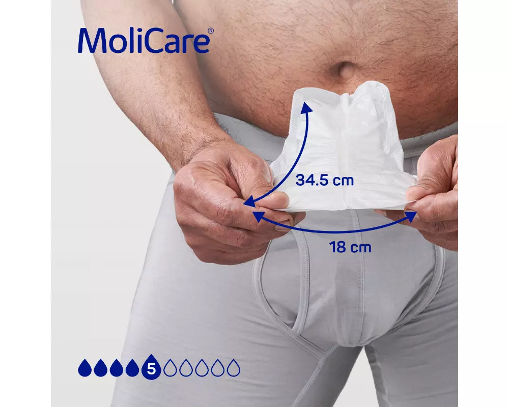 MoliCare Premium Men Pad 5 Tropfen Produktgröße