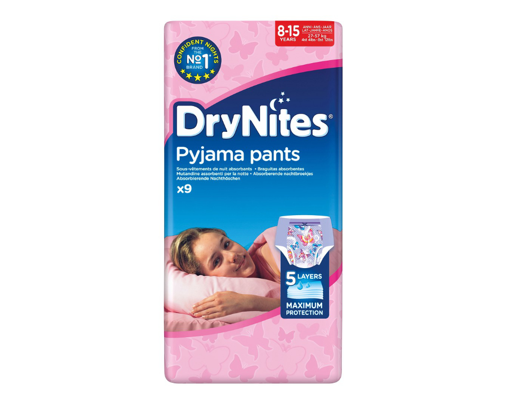 DryNites Pyjama Pants Girl 8-15 Jahre