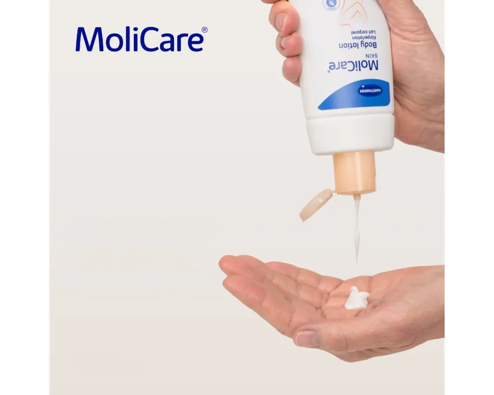 MoliCare Skin Körperlotion Anwendung