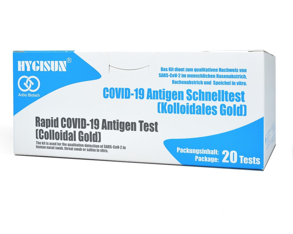Hygisun Covid-19 Antigen Corona Schnelltest (20 Tests)